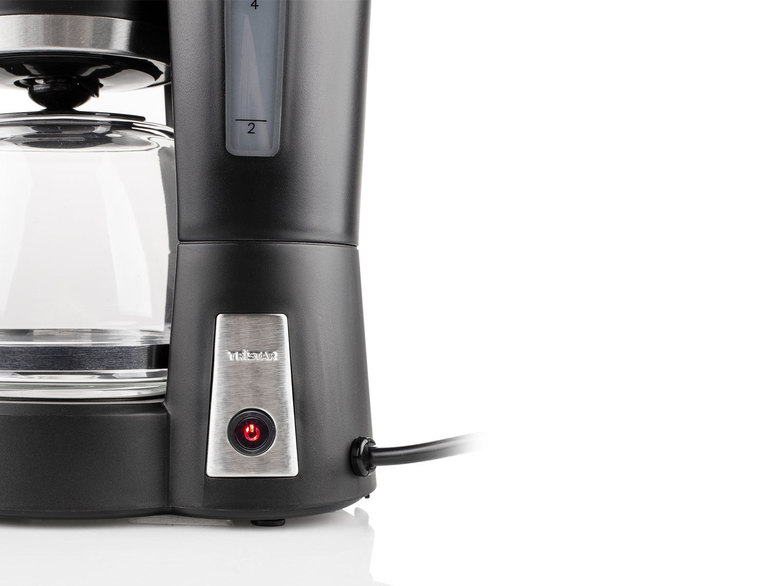 Tristar Filterkaffeemaschine, 1.2l Kaffeekanne, Permanentfilter, kleine 12 Tassen Kaffee-Filtermaschine mit Glaskanne für Filterkaffee