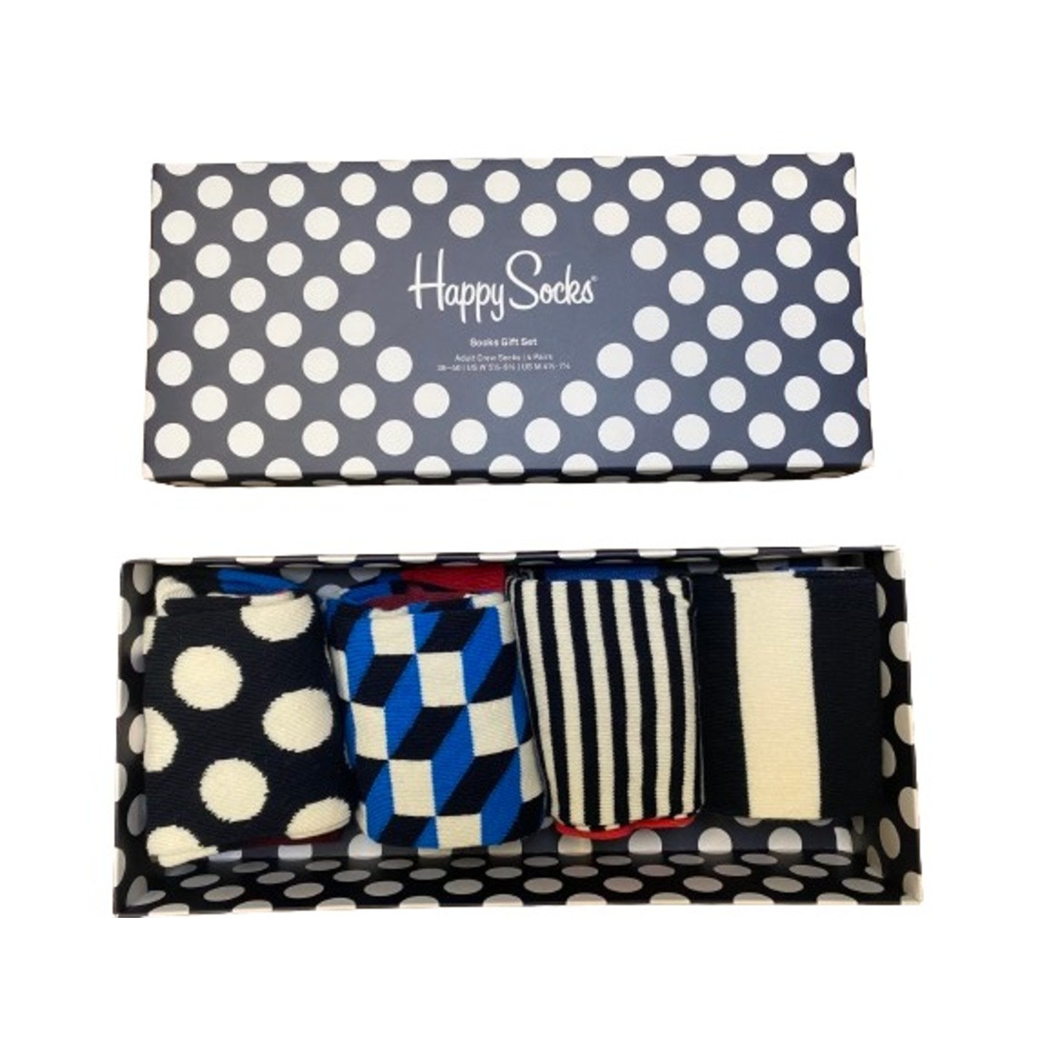 Happy Socks Basicsocken Happy Socks Geschenkbox Big Dot- 4 Paar Größe 36-40 günstig online kaufen