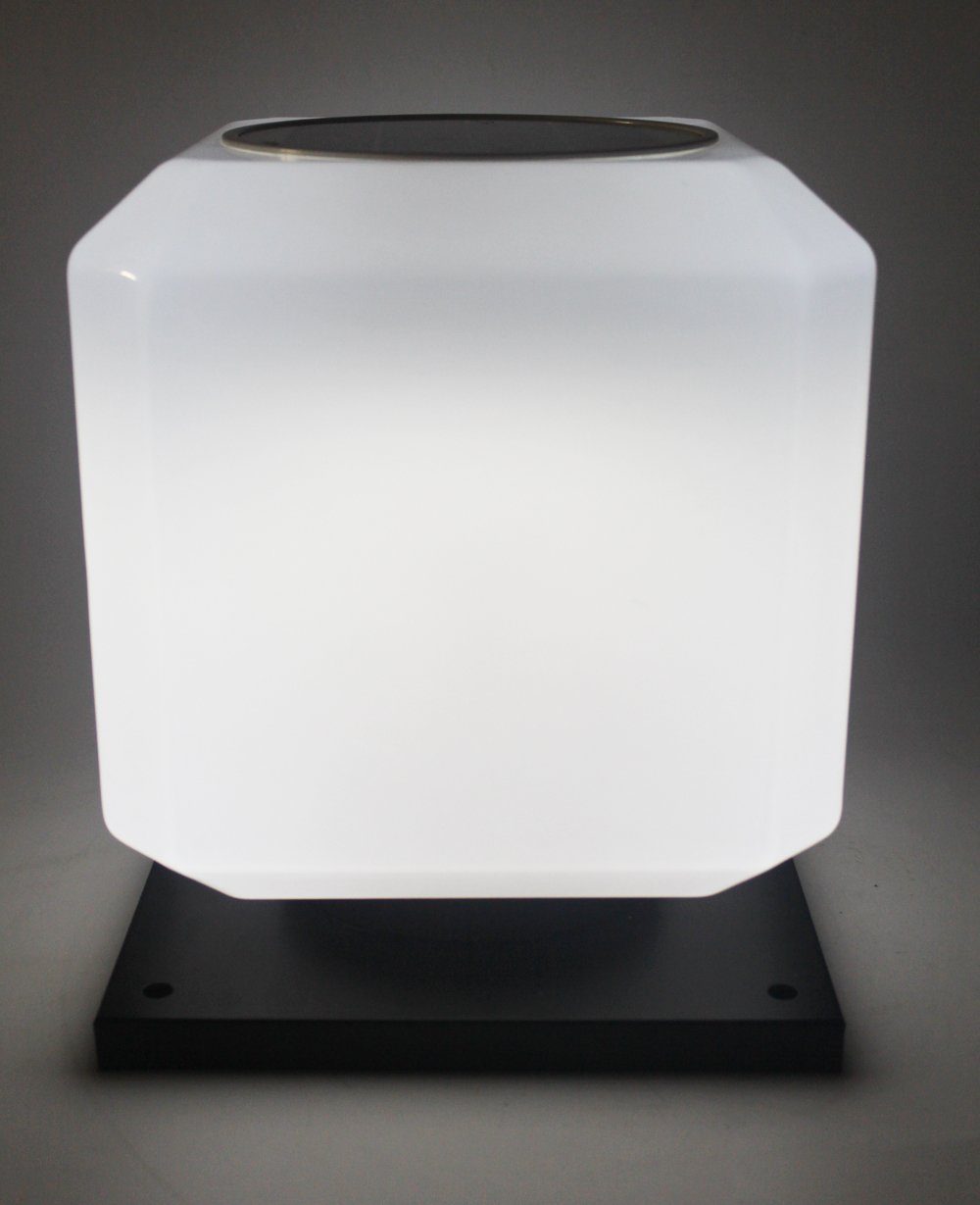 Arnusa LED Solarleuchte Poller Außenlampe Warmweiß, Beleuchtung, fest Farbsteuerung, integriert, Leuchte Gartenleuchte LED Kaltweiß, Zaun