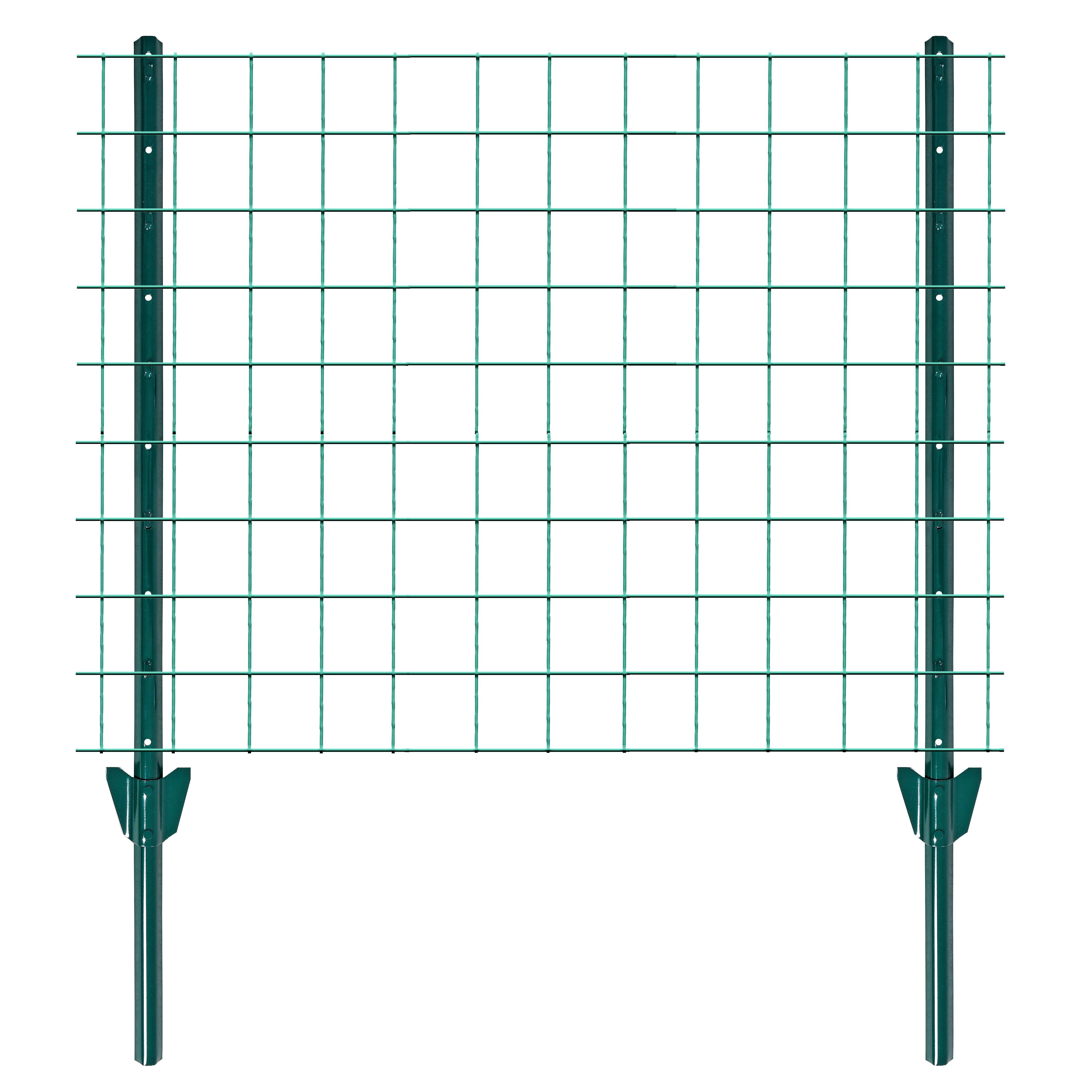 ESTEXO Gartenzaun Zaunset Volierendraht 1 x 10 m Drahtzaun 25 mm Zaun Komplett-Set Grü