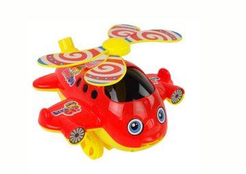 LEAN Toys Spielzeug-Flugzeug Flugzeugschieber Happy Plane Pusher Stab Spielzeug Himmelsmaschine Set