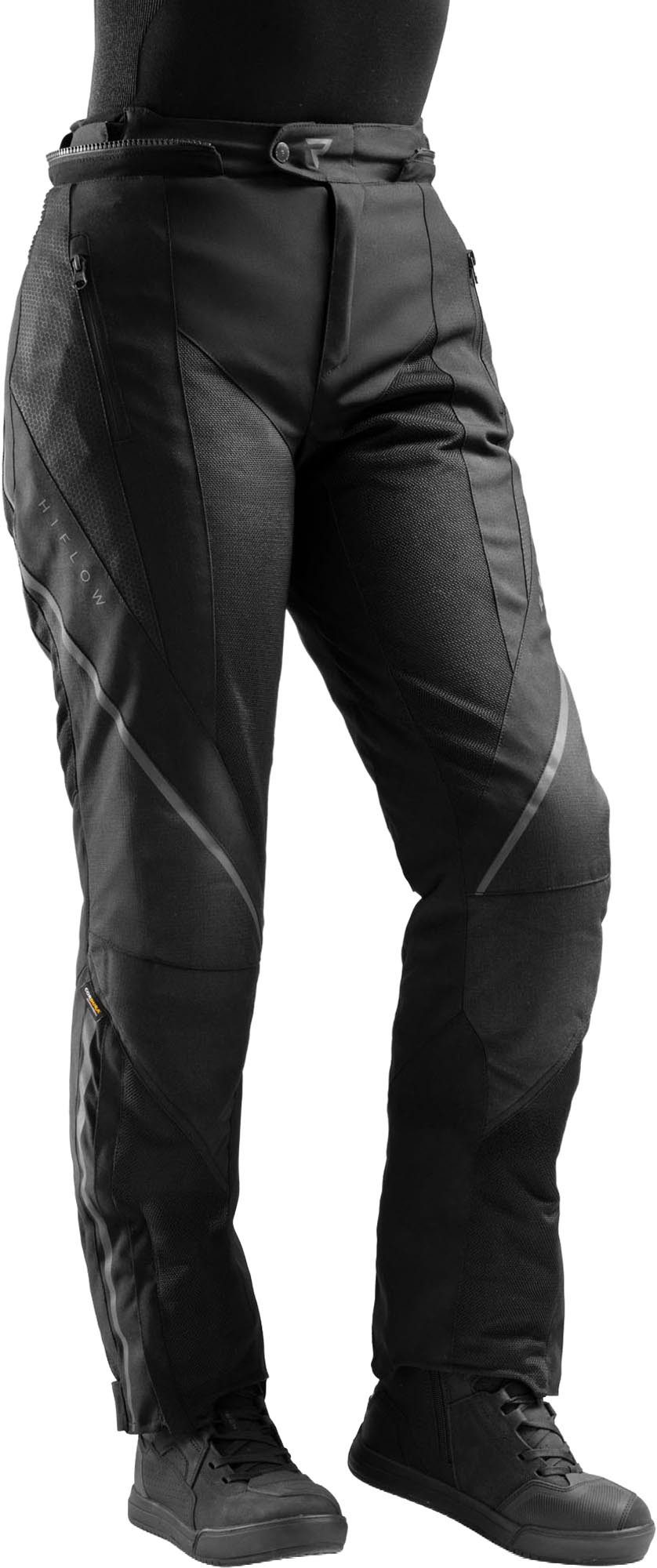 Rebelhorn Motorradhose Hiflow 5 wasserdichte Damen Motorrad Textilhose Verbindungsreißverschluss,Hüftprotektoren enthalten,Knieprotektor