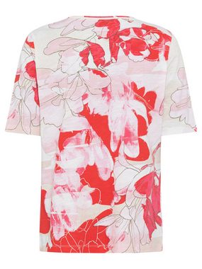 Olsen Rundhalsshirt mit Allover-Blütenprint