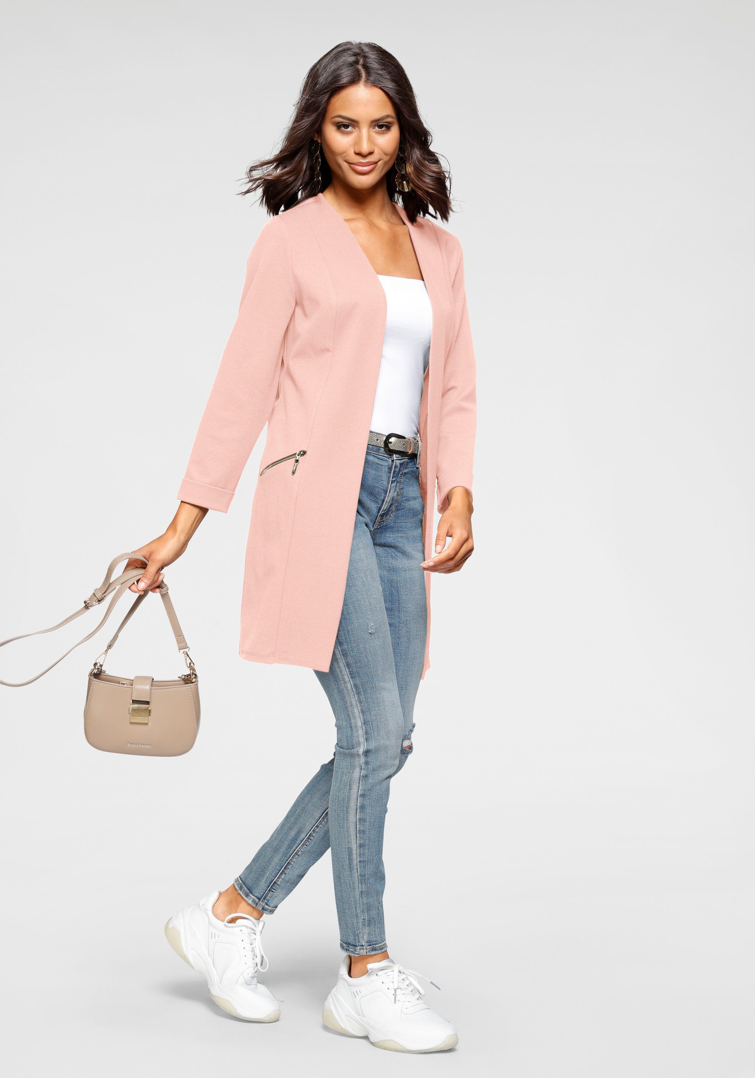Laura Scott Longblazer mit Reißverschlüssen