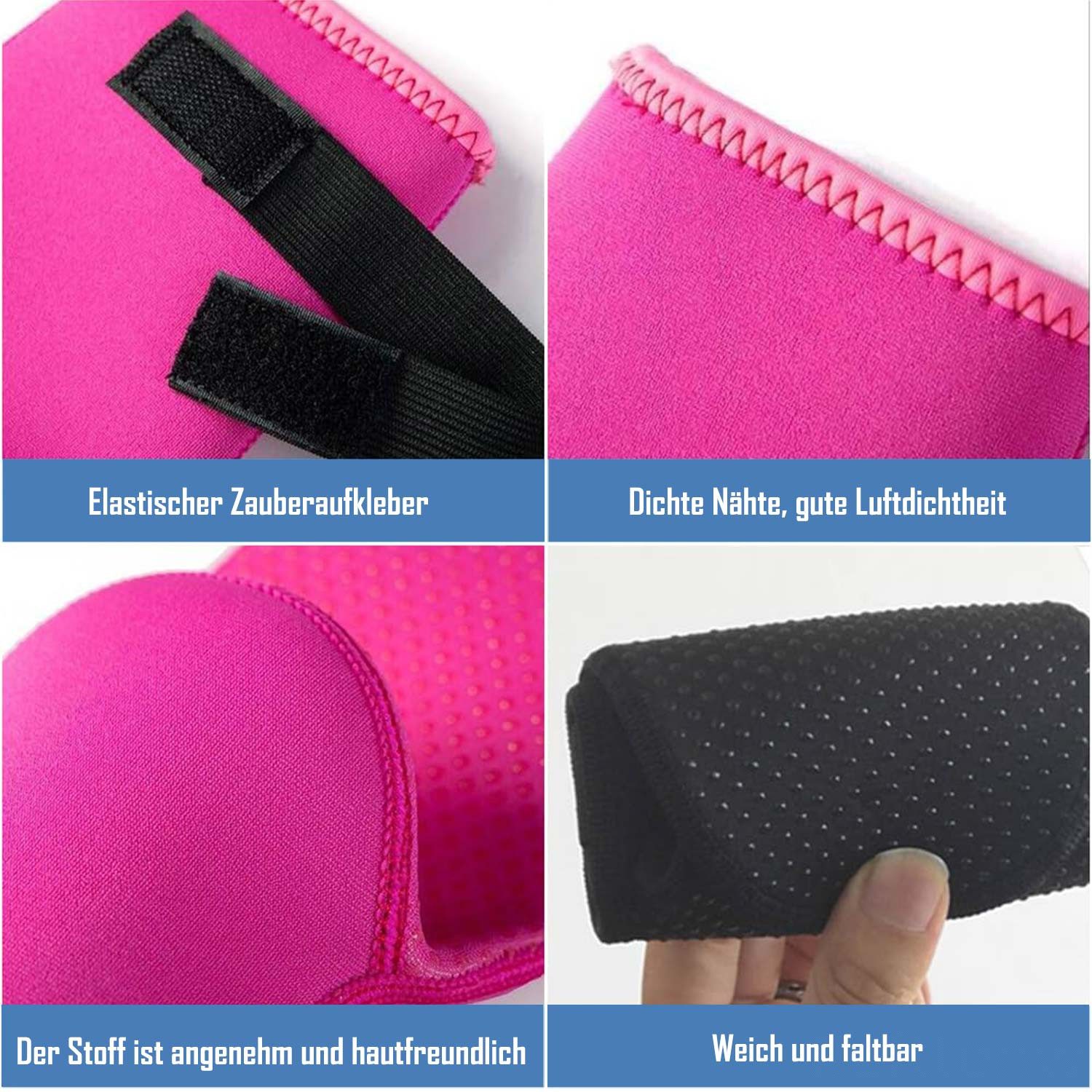 Refttenw Neoprensocken 3mm Neopren Tauchsocken,rutschfest, wasserdicht Klettverschluss-Design an den Sockenbündchen