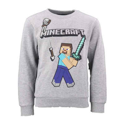 Minecraft Sweater »Mincraft Creeper Steve Jungen Pullover« Gr. 128 bis 164