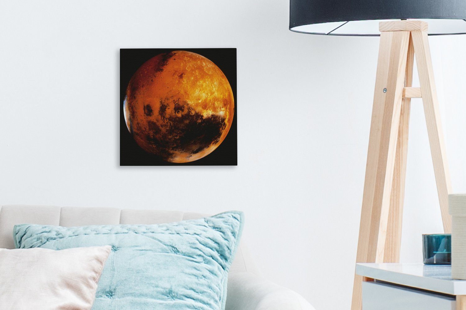 OneMillionCanvasses® für Mars dunklen Planet einem Der St), Leinwand Himmel, Leinwandbild (1 an Wohnzimmer Bilder Schlafzimmer