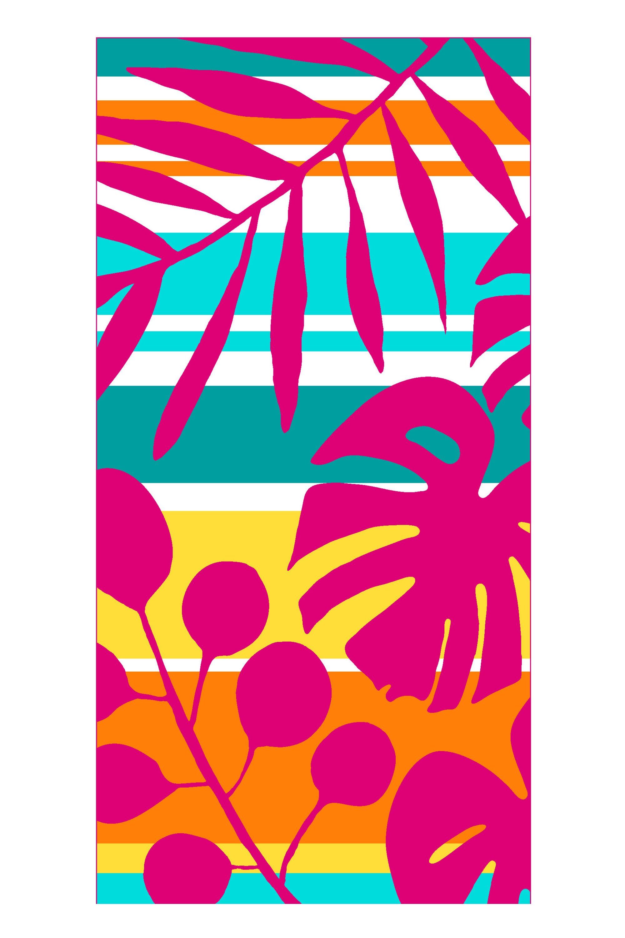 jilda-tex Strandtuch Tropical Summer, mit farbenfrohem Motiv