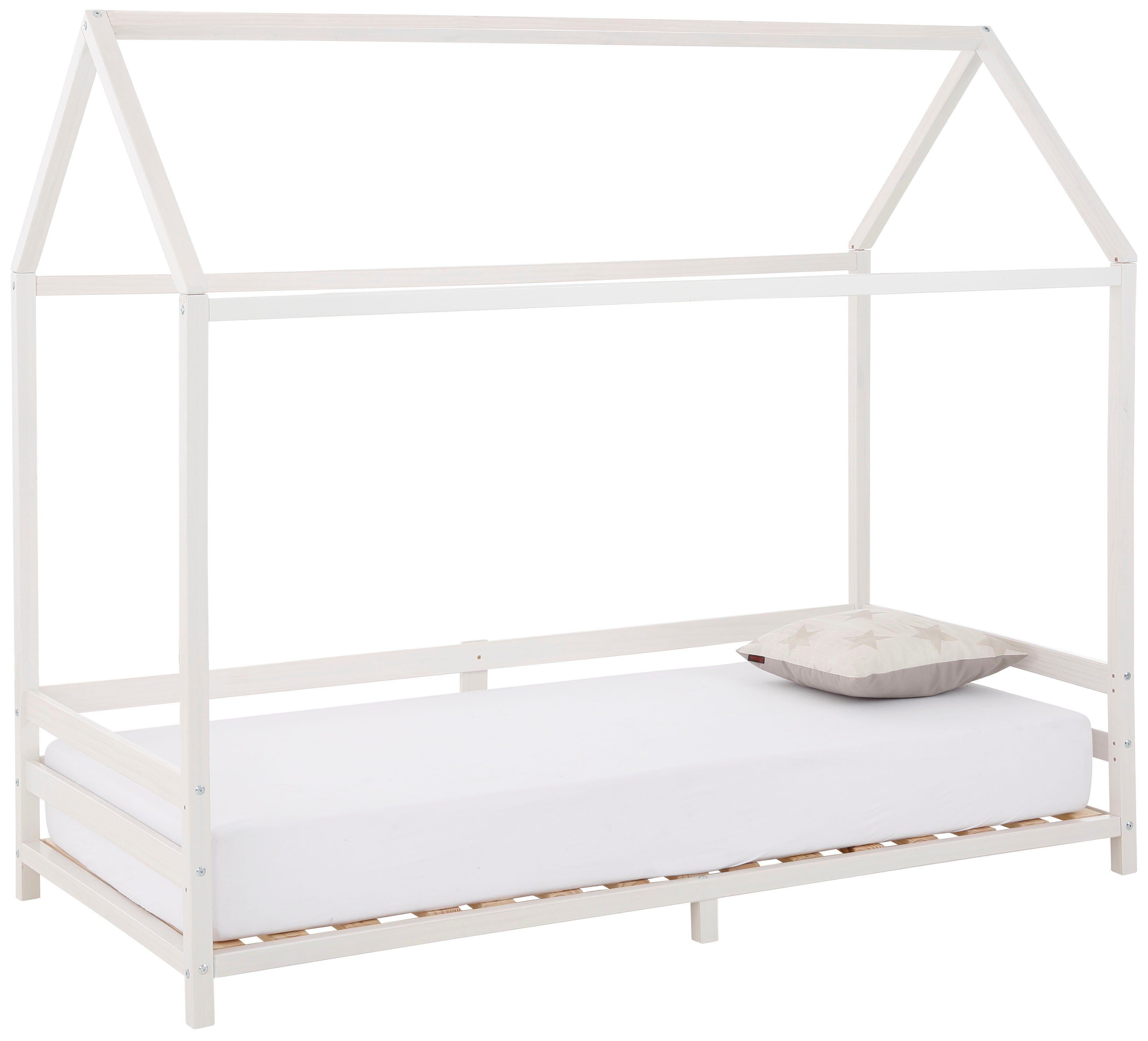 OTTO home Kinderbett Ellen, Hausbett mit Reling aus Kiefernholz, zwei Farbvarianten, Breite 208 cm. Reduzierter Preis € 279,99. Unverbindliche Preisempfehlung € 669,99