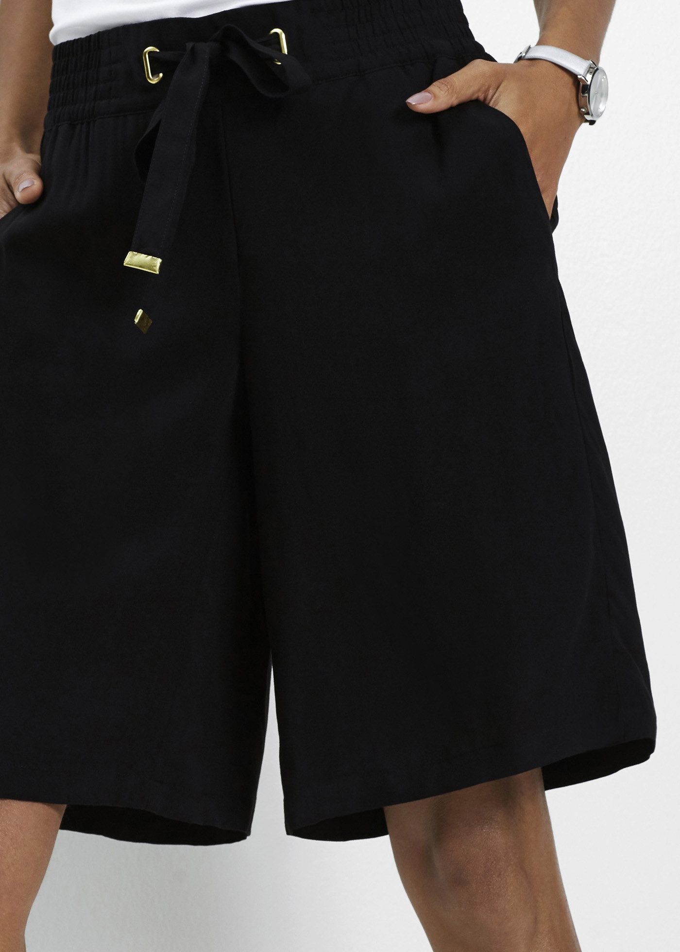 bonprix Bermudas aus Viskose, mit elastischem Bund, Loose Fit, sportlicher günstig online kaufen