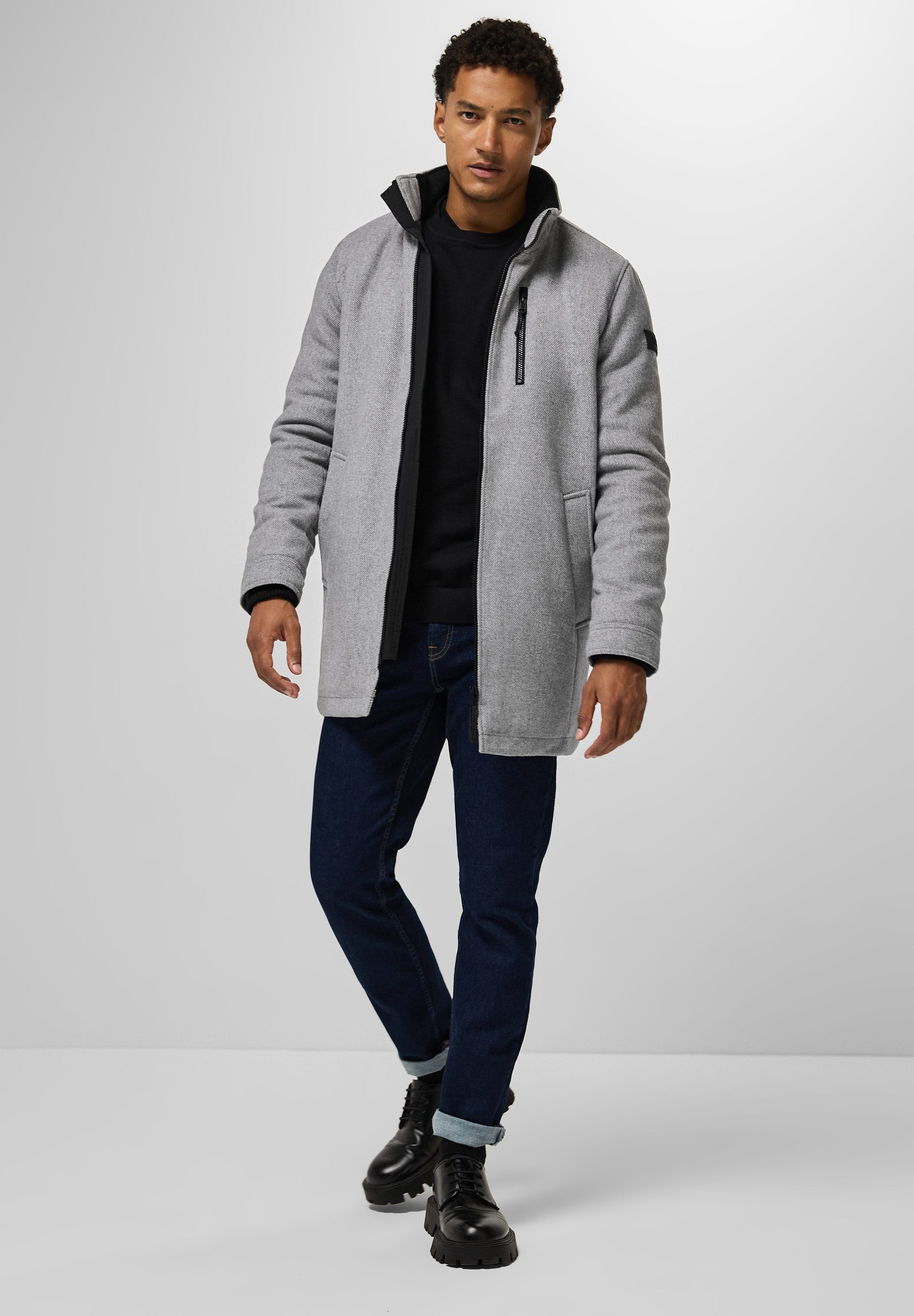 STREET ONE MEN Outdoorjacke mit Stehkragen