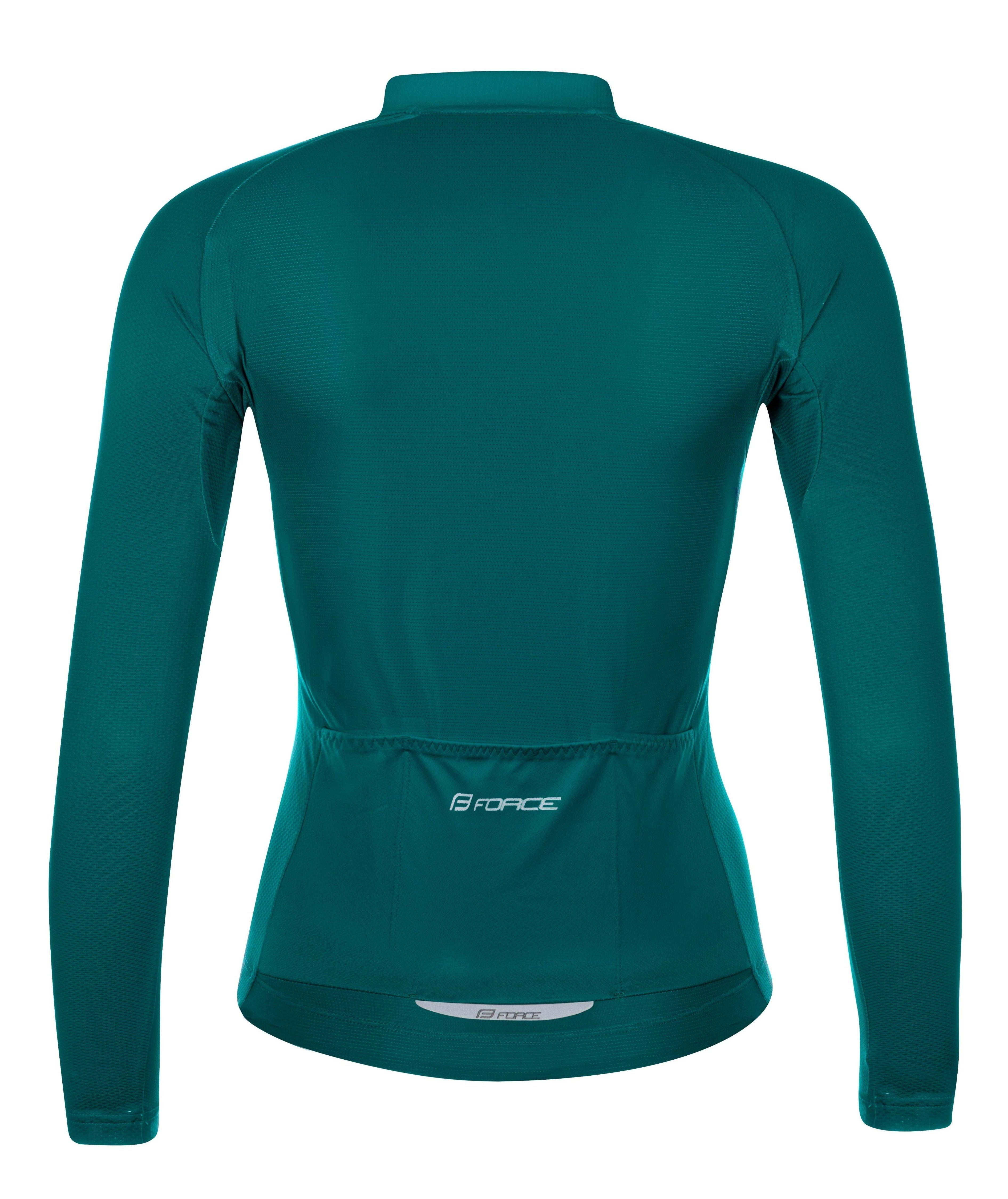 FORCE Radtrikot FORCE Jersey PURE Lady langarm petrolblau %%% günstig online kaufen