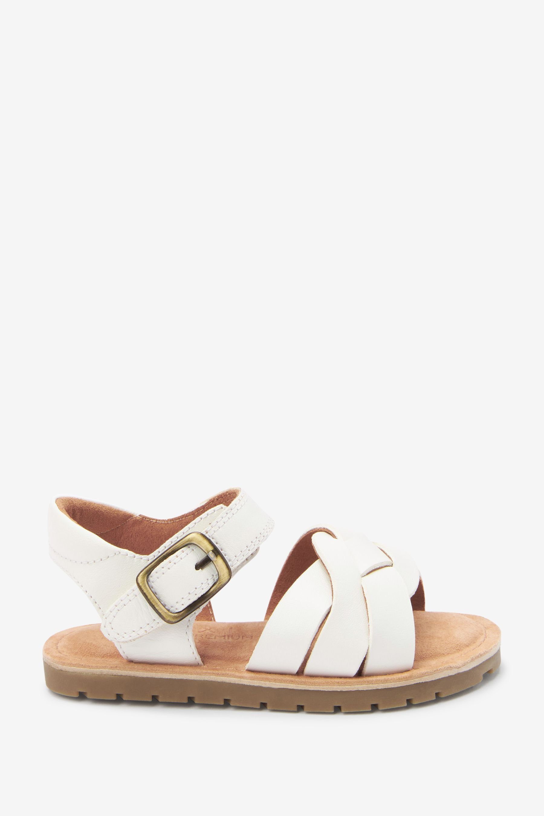 (1-tlg) Leather White Sandale Next Sandaletten