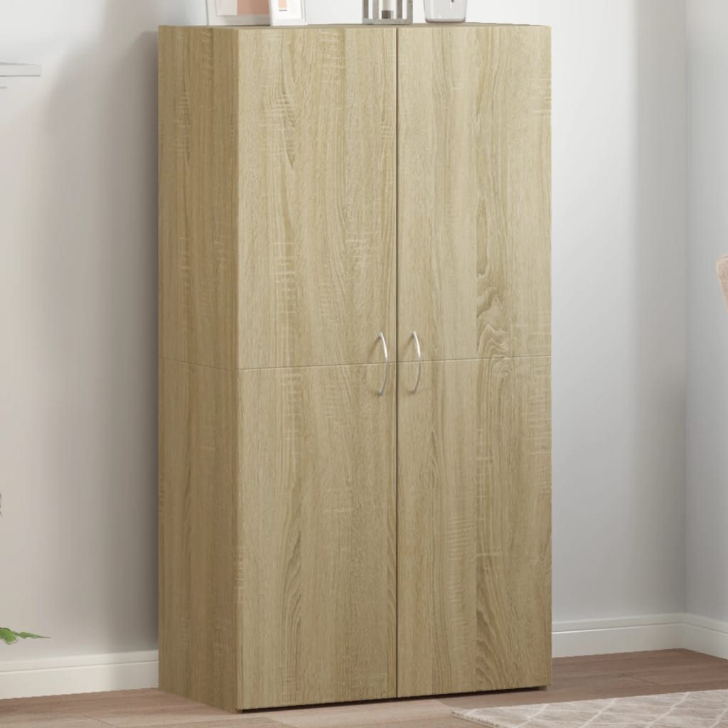 vidaXL Aktenschrank vidaXL Aktenschrank Sonoma-Eiche 60x32x115 cm Holzwerkstoff
