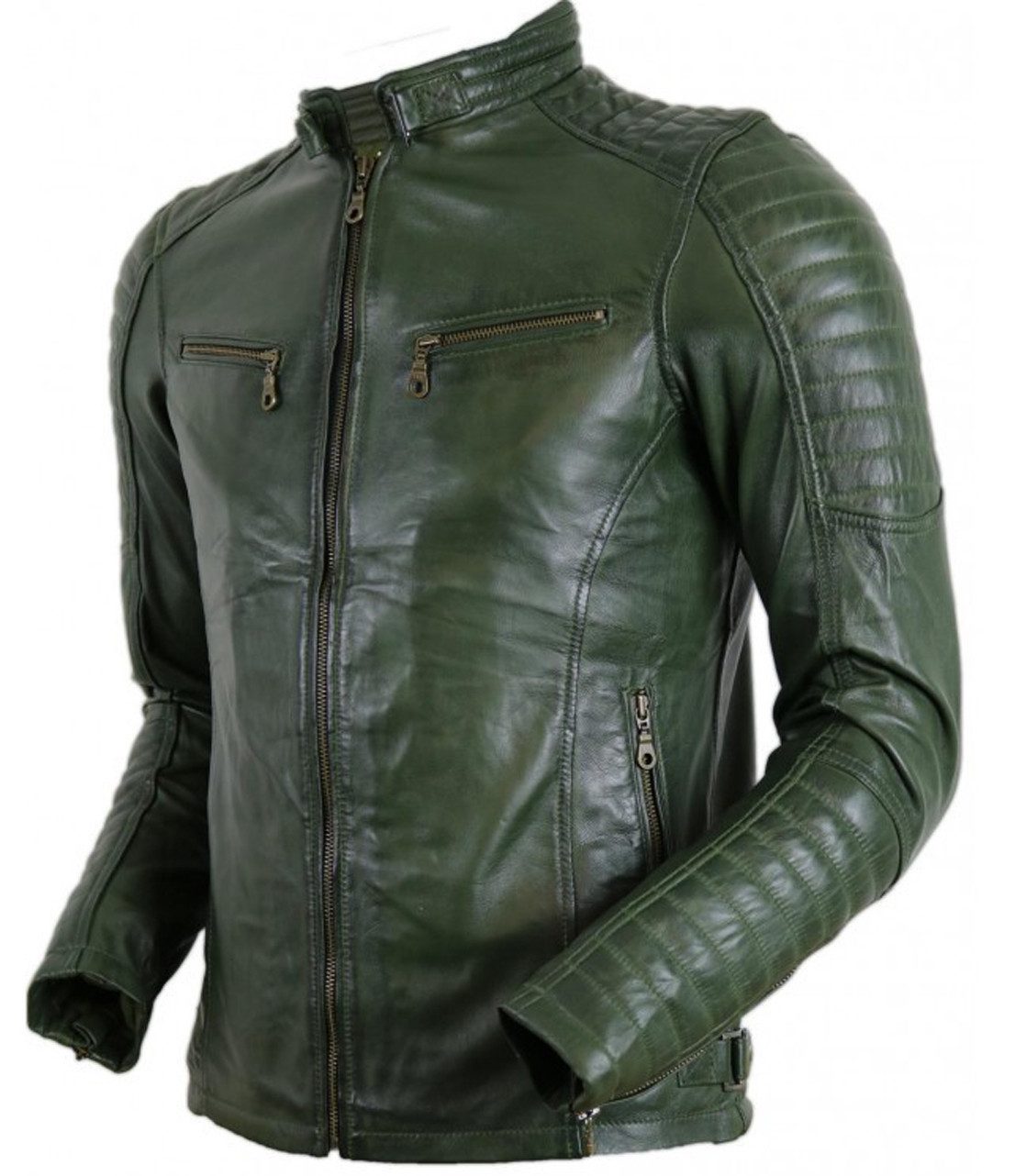MDM Bikerjacke Herren Lamm Nappa Lederjacke günstig online kaufen