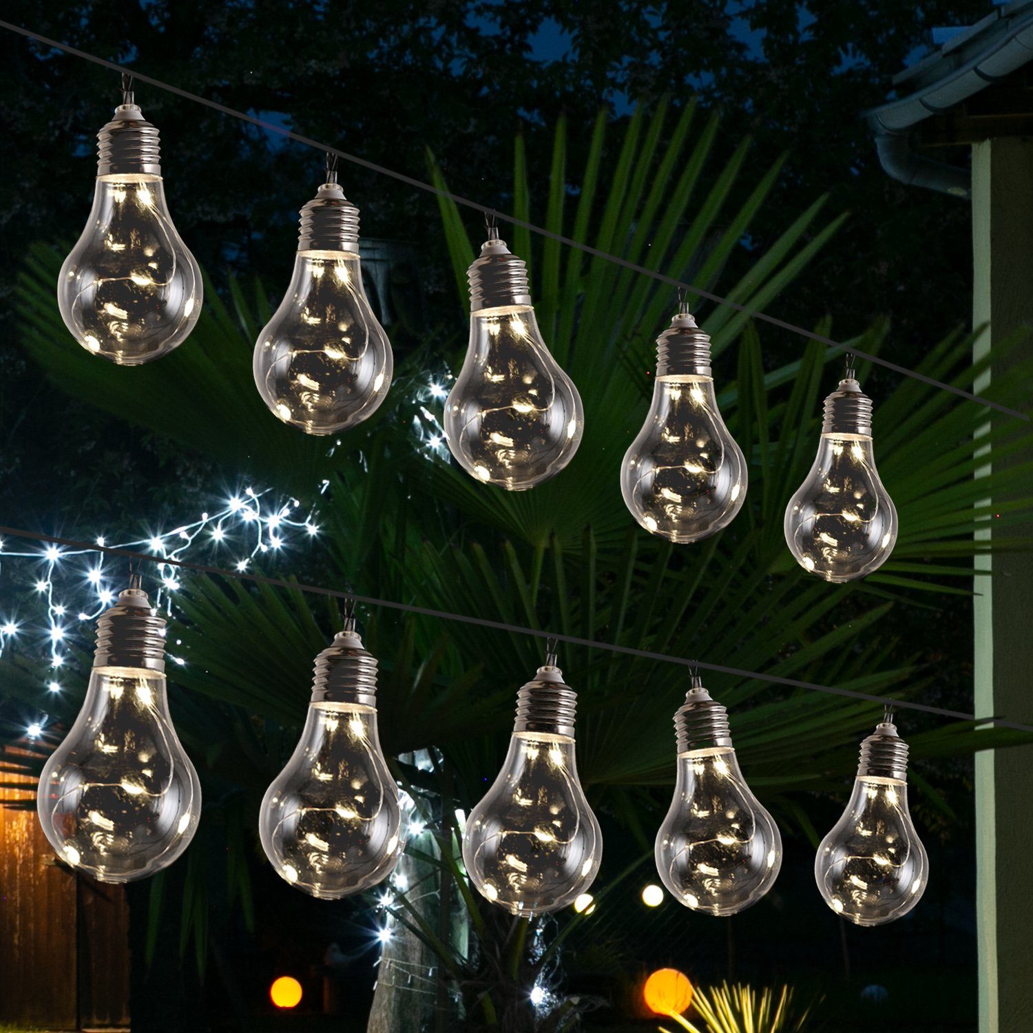 MARELIDA LED-Lichterkette LED Solar Lichterkette Glühbirne günstig online kaufen