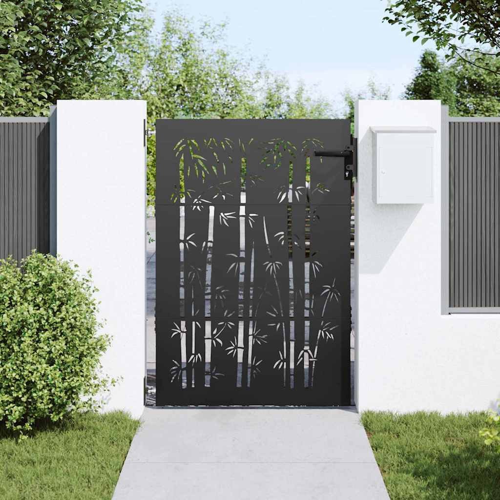vidaXL Gartentor Gartentor Schwarz 105 x günstig online kaufen