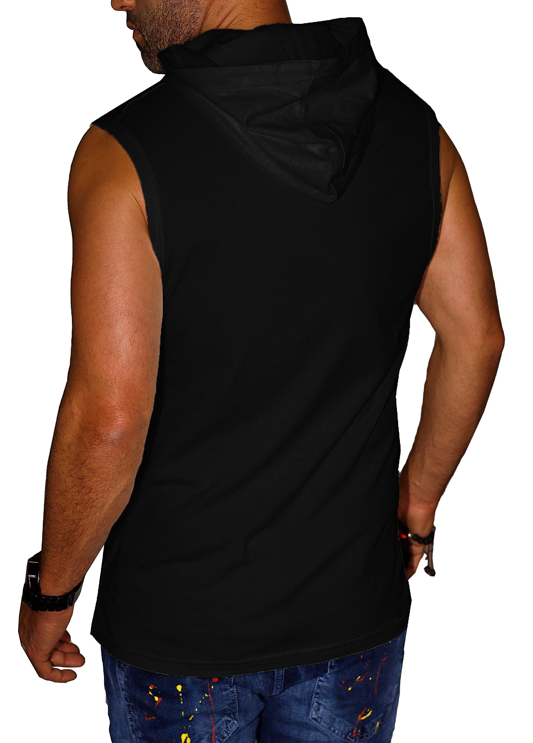 RMK Tanktop Herren Tanktop Muskelshirt Gym Ärmellos Shirt mit Teddybär Druck aus Baumwolle