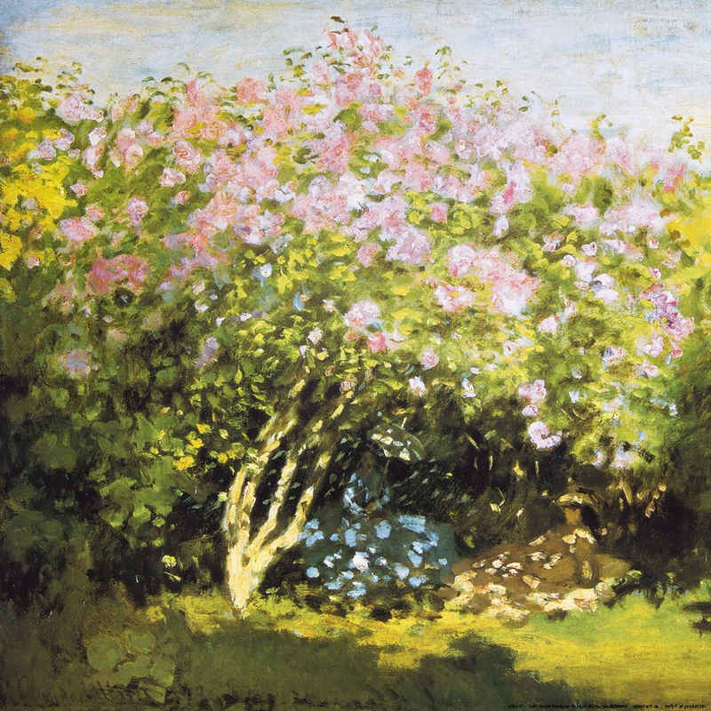 1art1 Kunstdruck Claude Monet - Blühender Flieder In Der Sonne, 1873