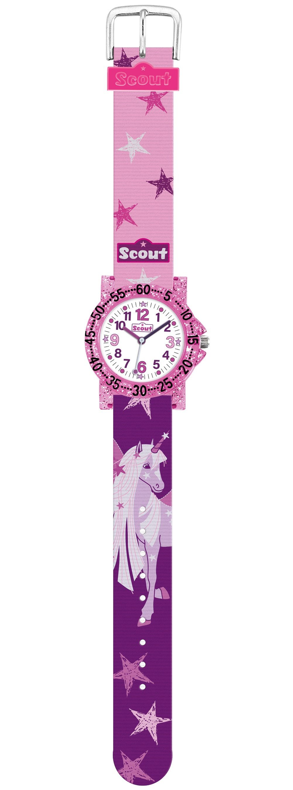 Scout Quarzuhr Kinderuhren Mädchen Pferde und Einhorn Motive Kinderuhr