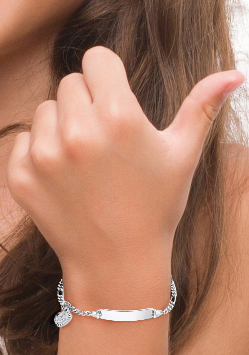 Amor Silberarmband Schutzengel/Herz, Made in Germany