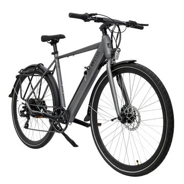 AsVIVA E-Bike 28" BC1-C Urban Bike AsVIVA 36V mit Kettenantrieb, 7 Gang Shimano Shimano Tourney / SIS RevoShift Schaltwerk, Kettenschaltung, Heckmotor, 378 Wh Akku