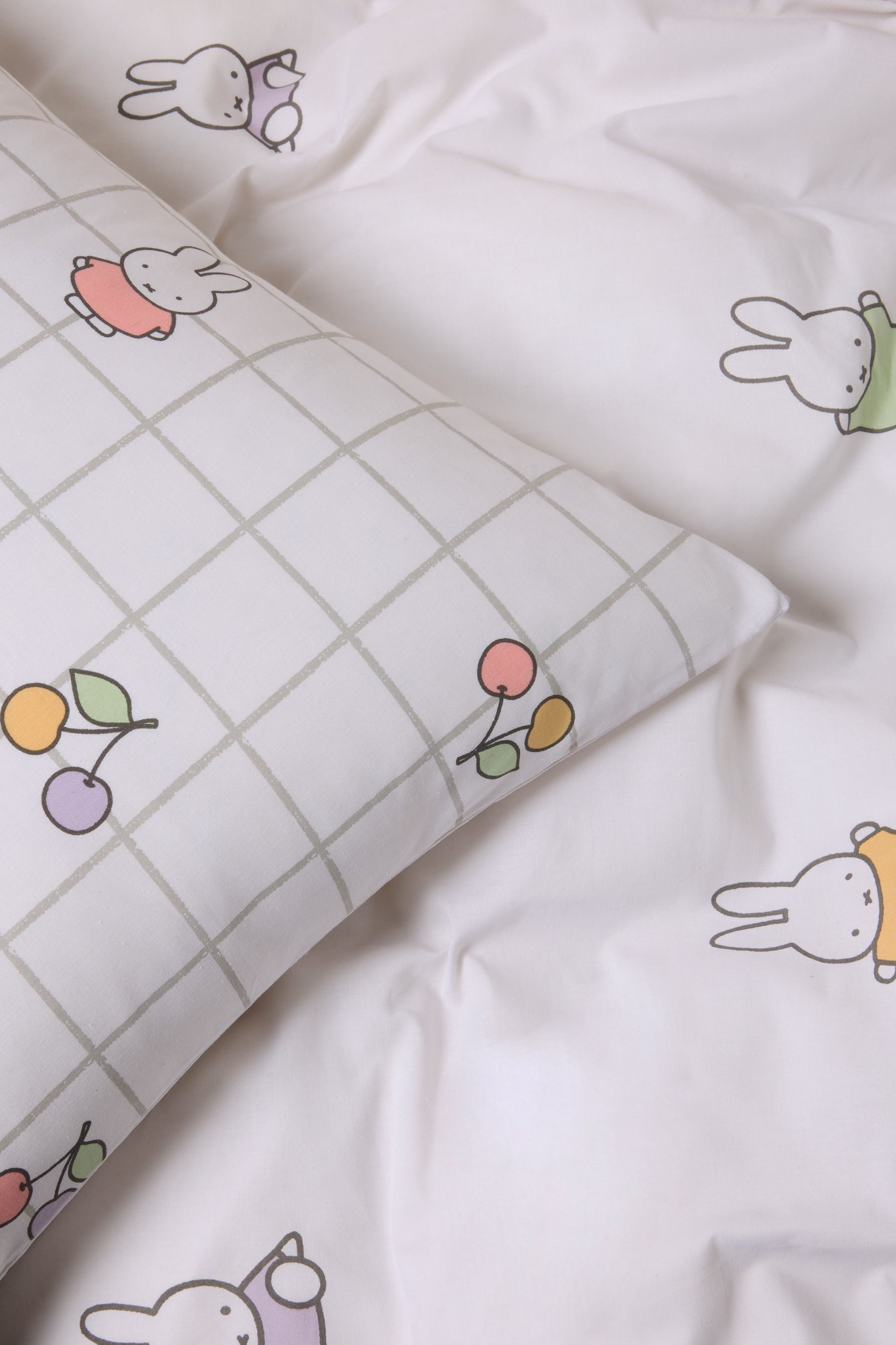 Next Bett-Set Miffy Bettbezug und Kissenbezug im Set, Bezug: Polyester, Baumwolle