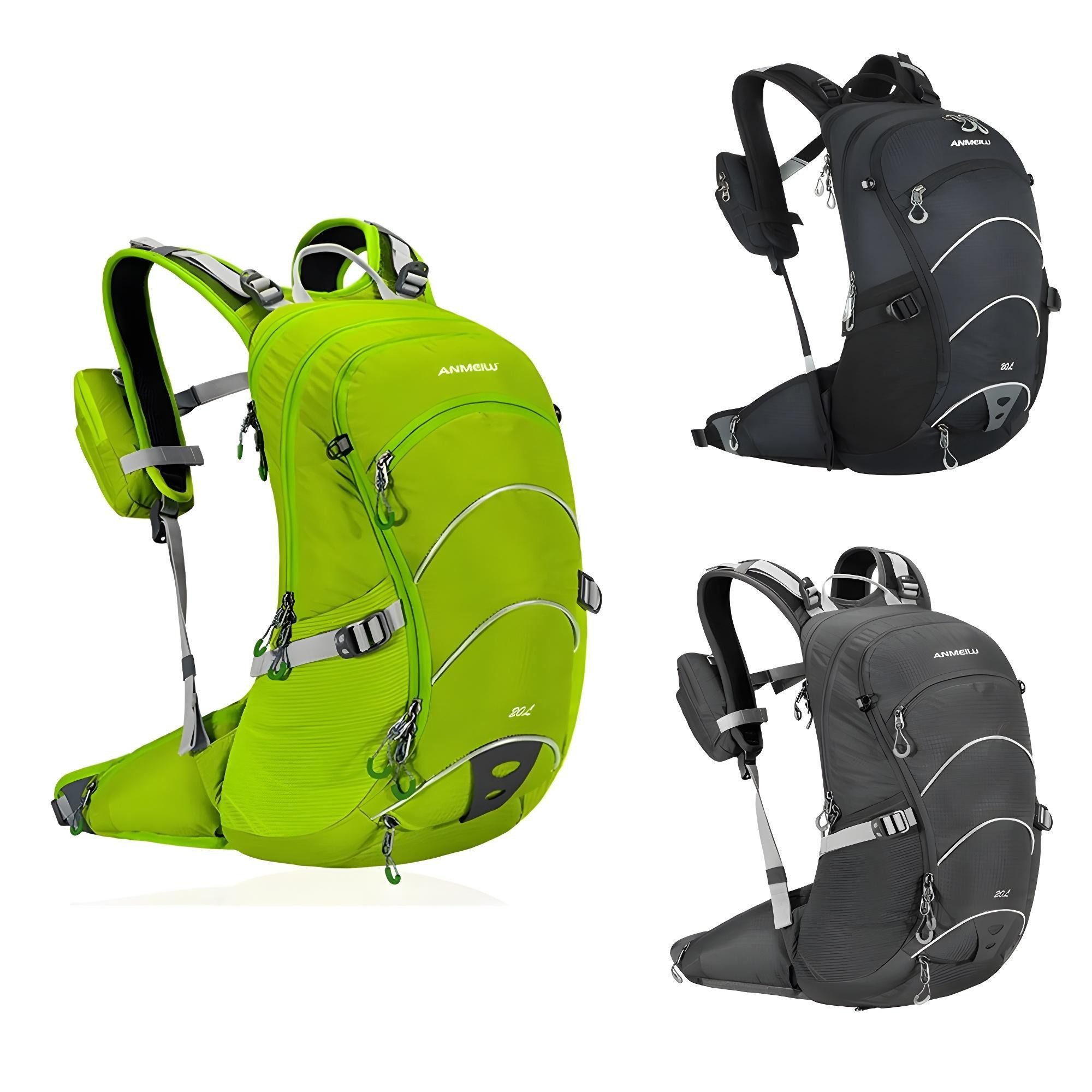 Sportrucksack Outdoor Rucksack 20L wasserdicht mit Helmhalter & Regenschutz