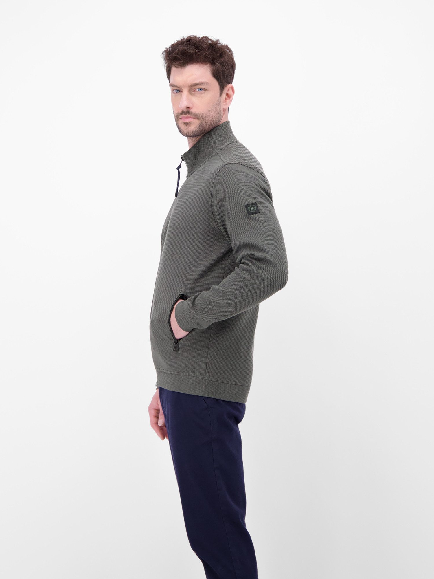 LERROS Sweatjacke Sweatjacke aus Baumwollmischgewebe