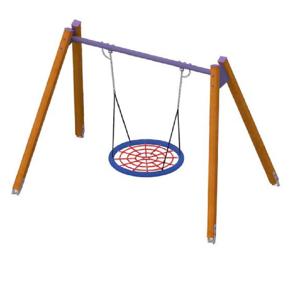 Xlmoebel Nestschaukel Abenteuer-Spielplatz mit Schaukel und Wippgerät aus robustem Material, (Abenteuer-Spielplatz, Nestschaukel 211 x 335 x 136 cm), Hergestellt in Europa