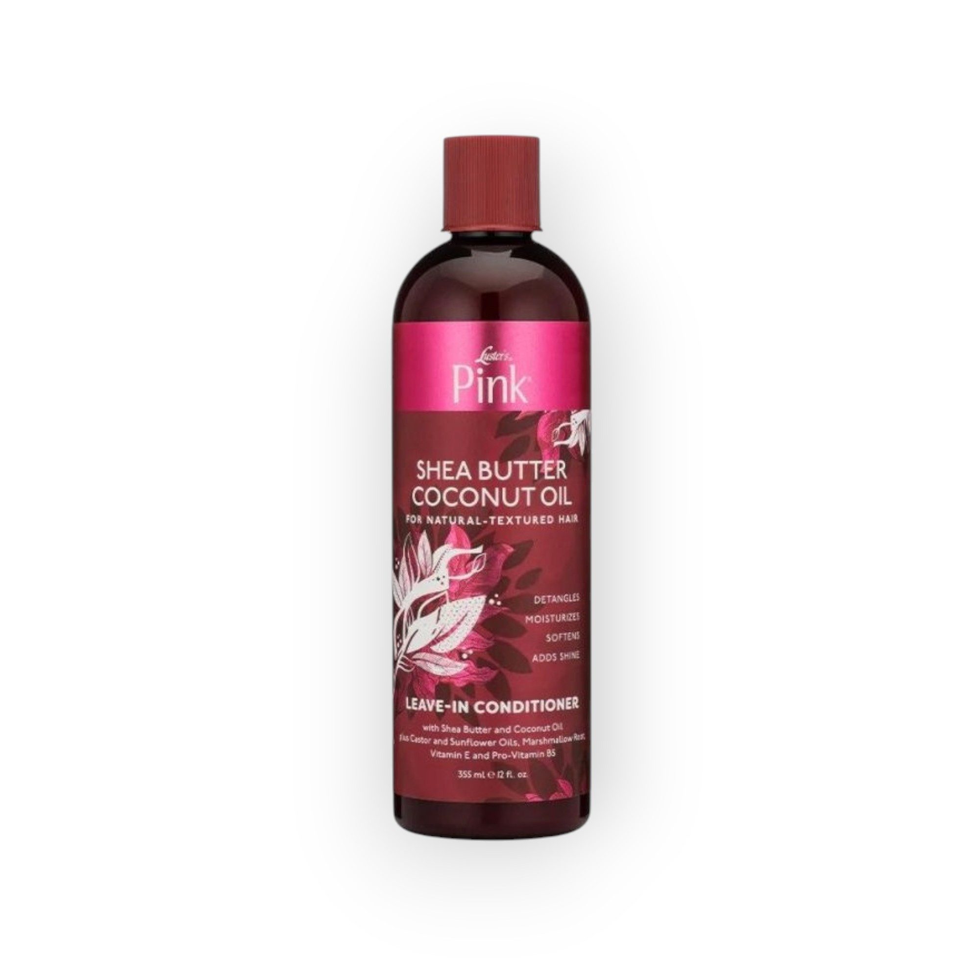 Luster´s Leave-in Pflege Pink Shea Butter Coconut Oil 355 ml, Mit zertifizierter Bio Sheabutter