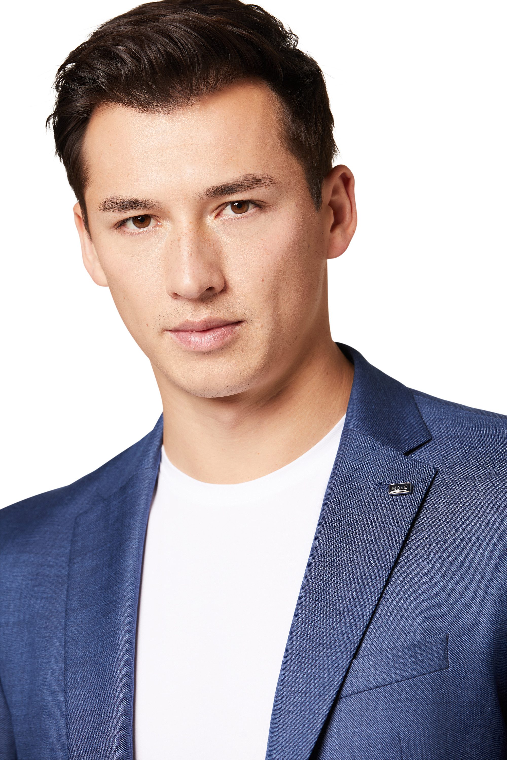 Digel Anzugsakko Allan (1-tlg., Mischgewebe) Touching Buttons, Abnehmbarer Revers-Pin