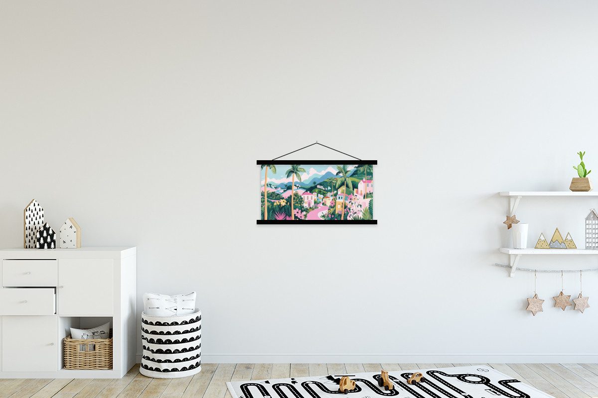 MuchoWow Poster Bunt - Häuser - günstig online kaufen