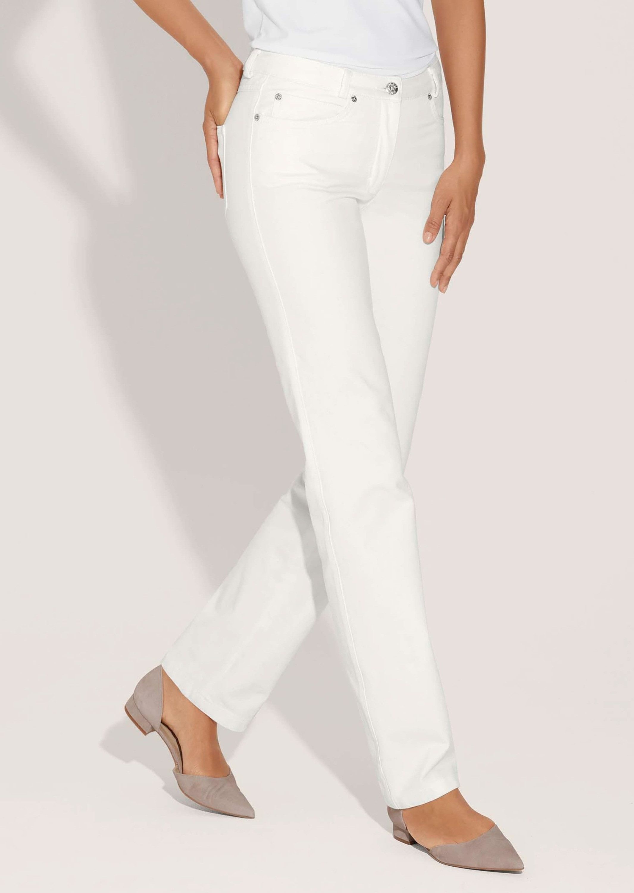 MADELEINE Gerade Jeans Schmale Jeans im Five-Pocket-Style Basichose mit For günstig online kaufen