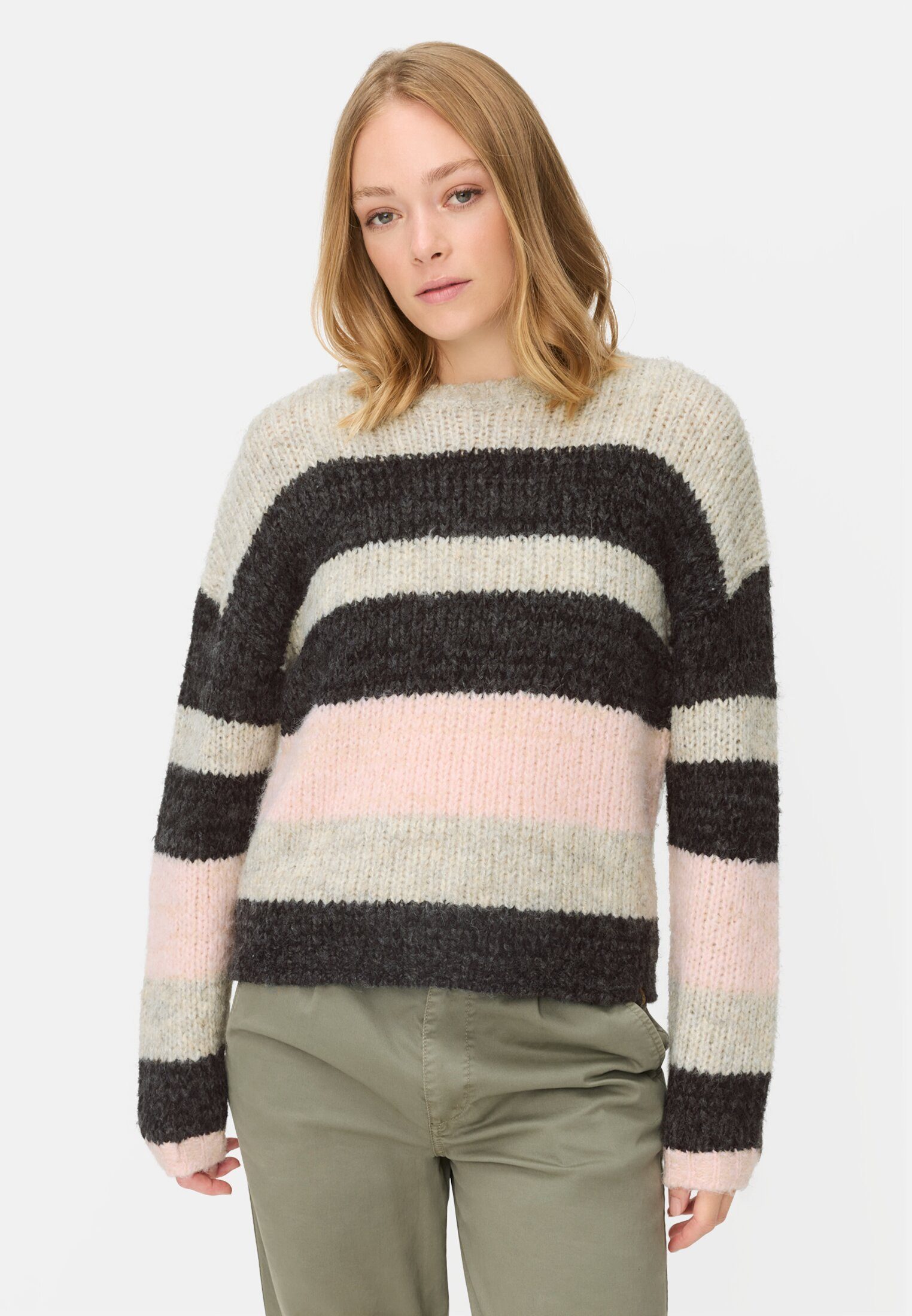 Strickpullover im Boxy Fit Langarm