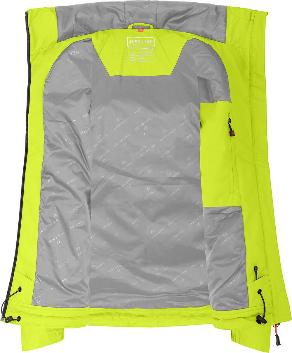 Bergson Regenjacke HELLI THERMO Damen Regenjacke, leicht wattiert, 12000 mm Wassersäule, Normalgrößen