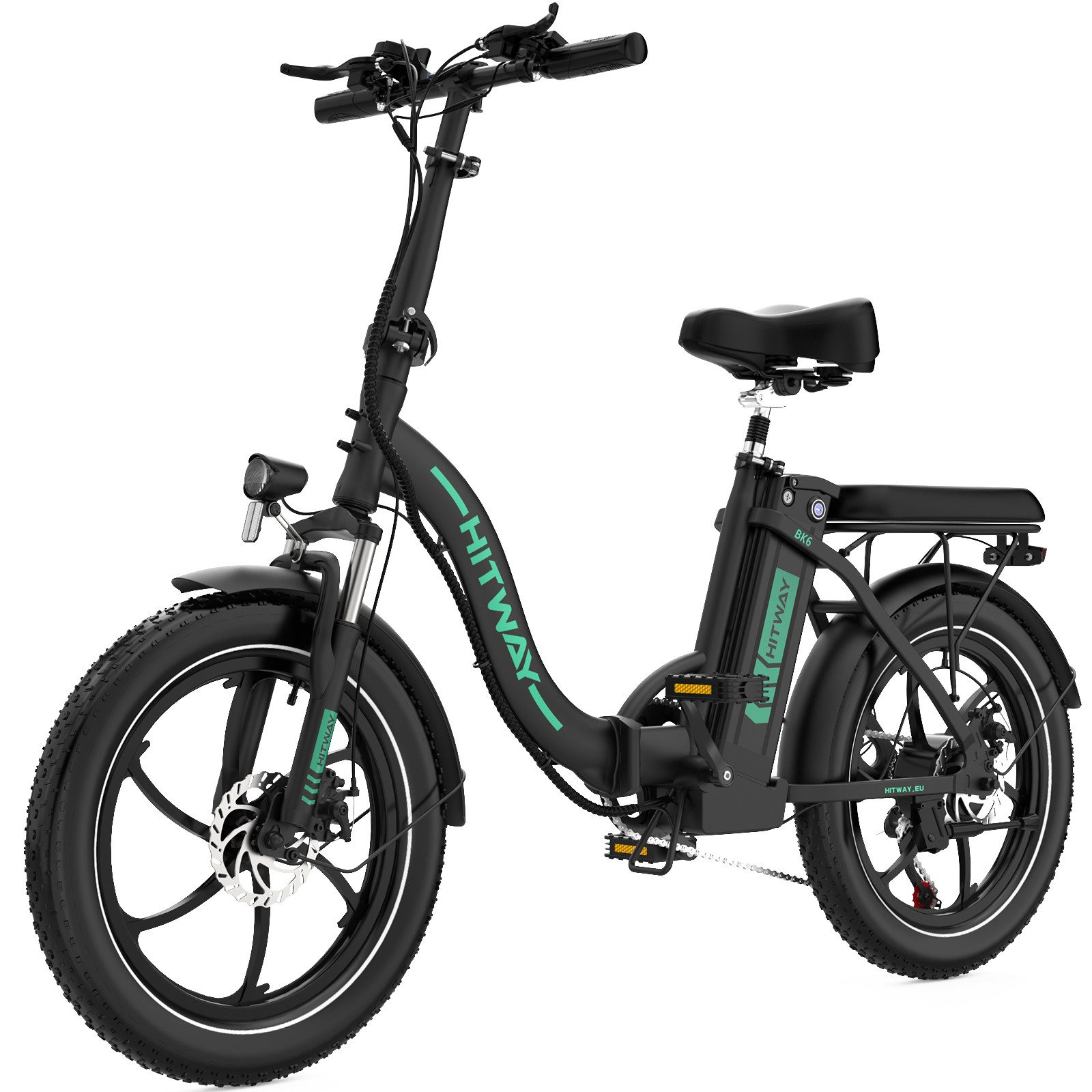 E-Bike Pedelec 20*3,0 zoll Elektrofahrrad Pedelec mit 36V13Ah Akku
