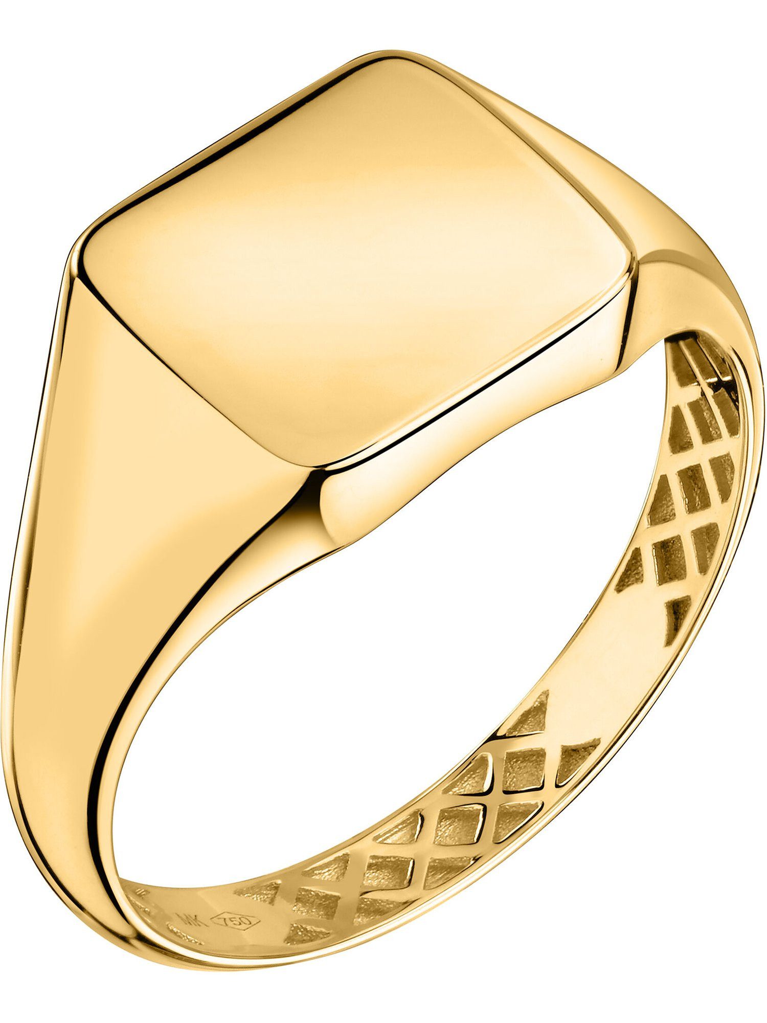 CHRIST Fingerring CHRIST Herren-Herrenring 375er Gelbgold