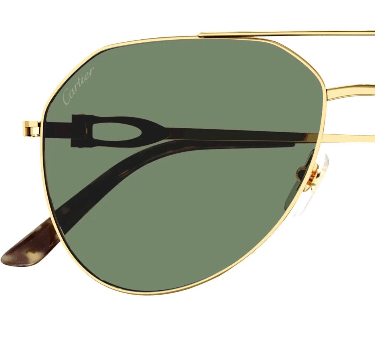 Cartier Sonnenbrille Signature C de Cartier Polarisierte Eleganz im Pilotenstil Polarisierte Gläser 100 % UV-Schutz, entspiegelt, blendfrei