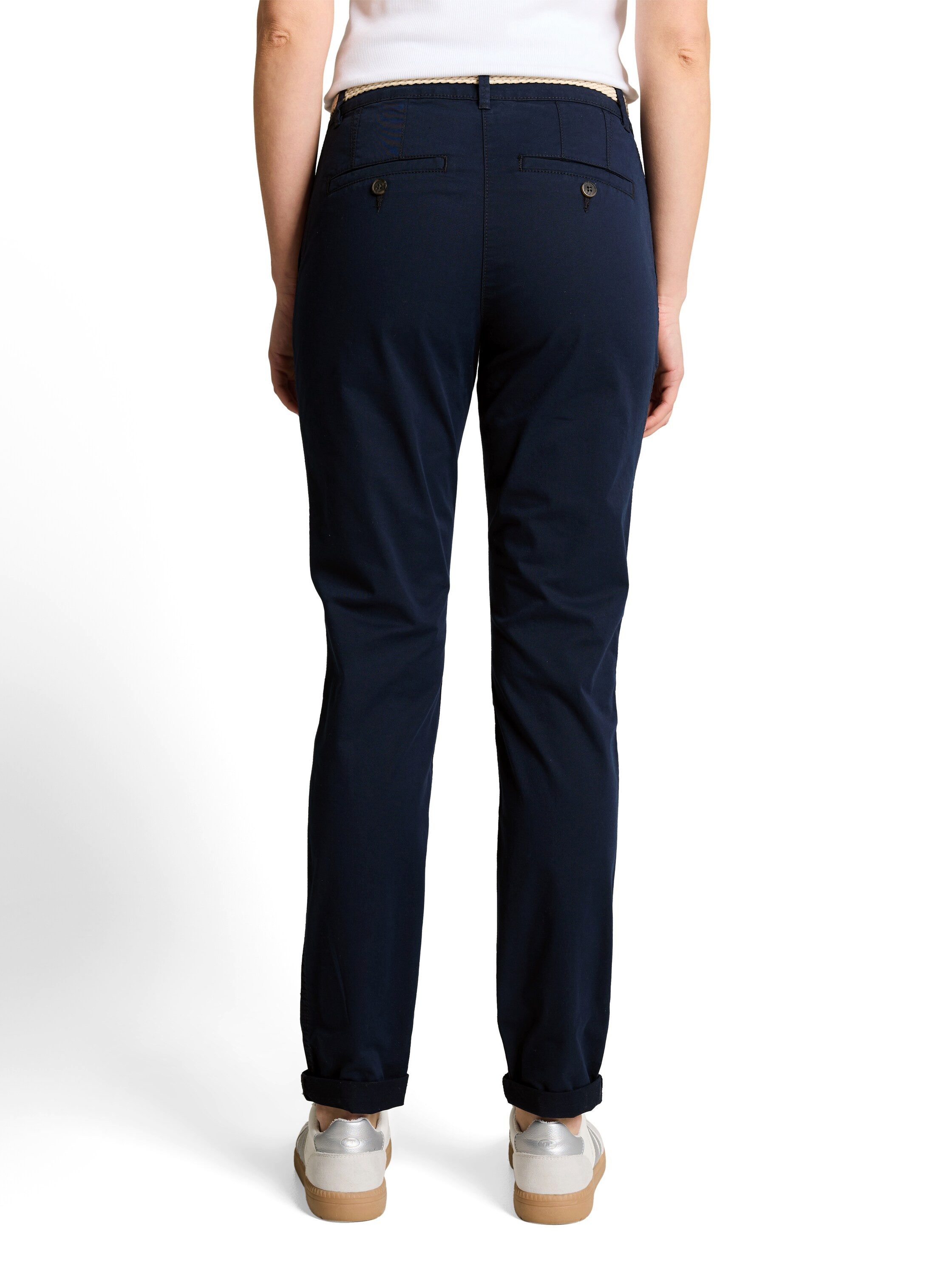 TOM TAILOR Chinohose TOM TAILOR Chino mit Gürtel und Stretch