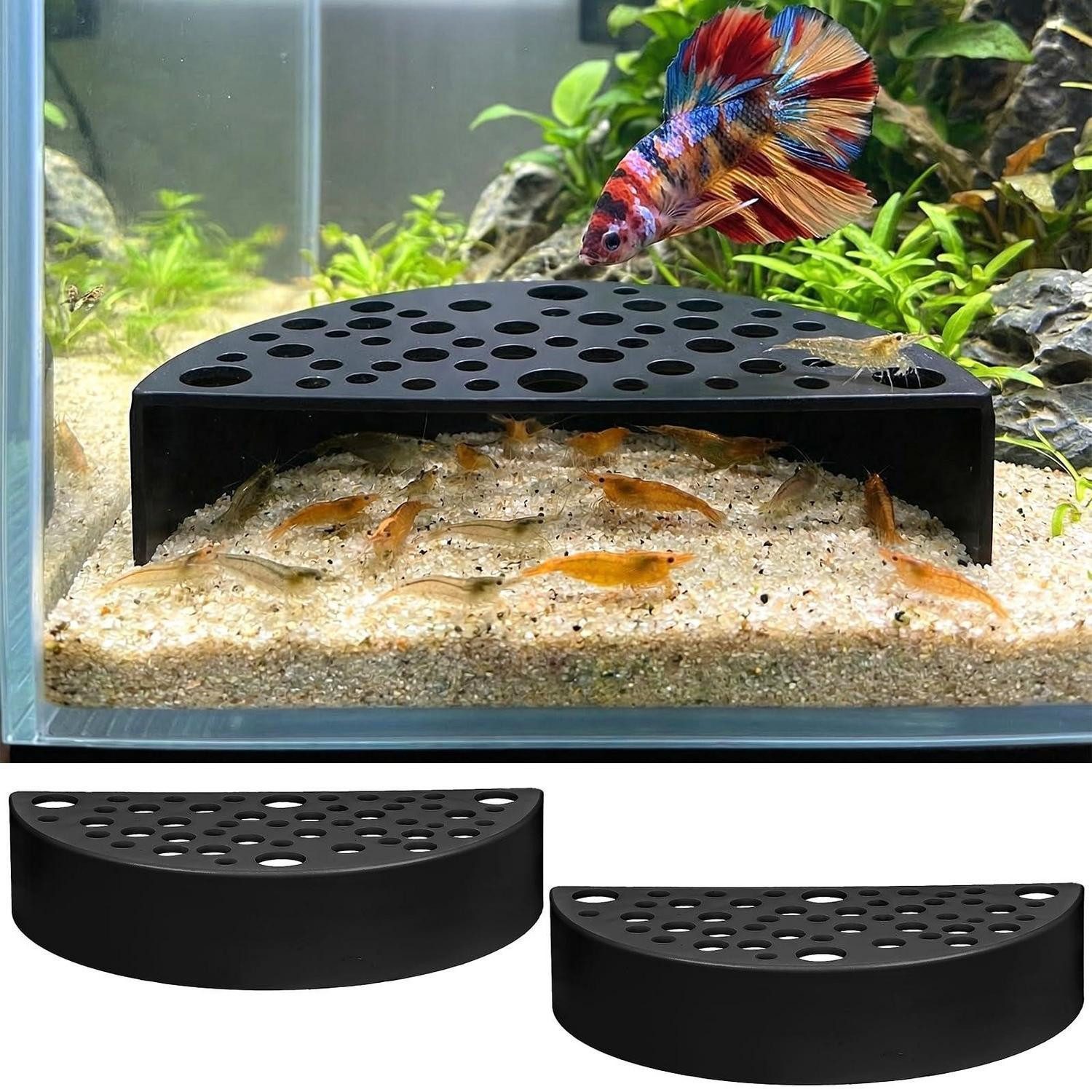 LuxusKollektion Aquariendeko Garnelen Versteck Höhle Aquarium Schwarz