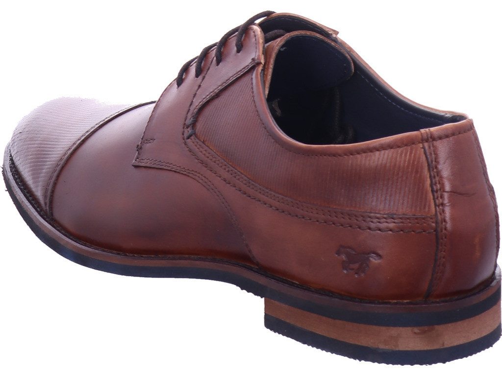 MUSTANG cognac Schnürschuh