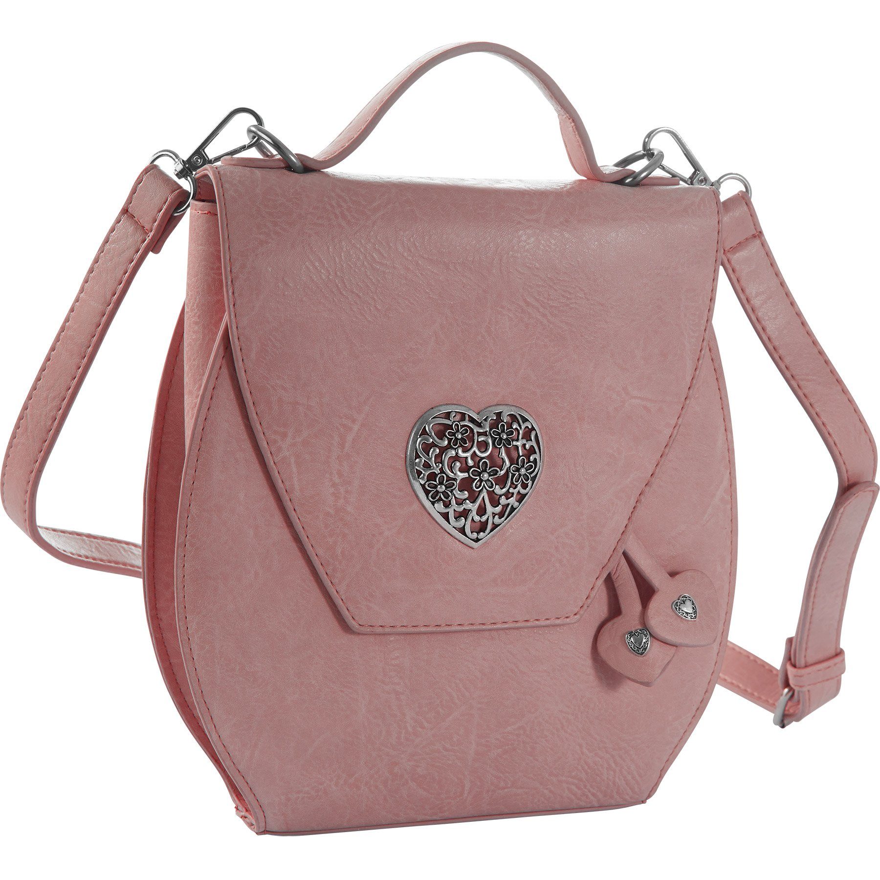 Handtasche rosa dressforfun Henkeltasche Herzmadl