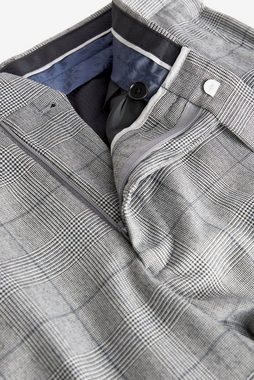 Next Anzughose Tailored Fit Anzughose aus Wollgemisch mit Karos (1-tlg)