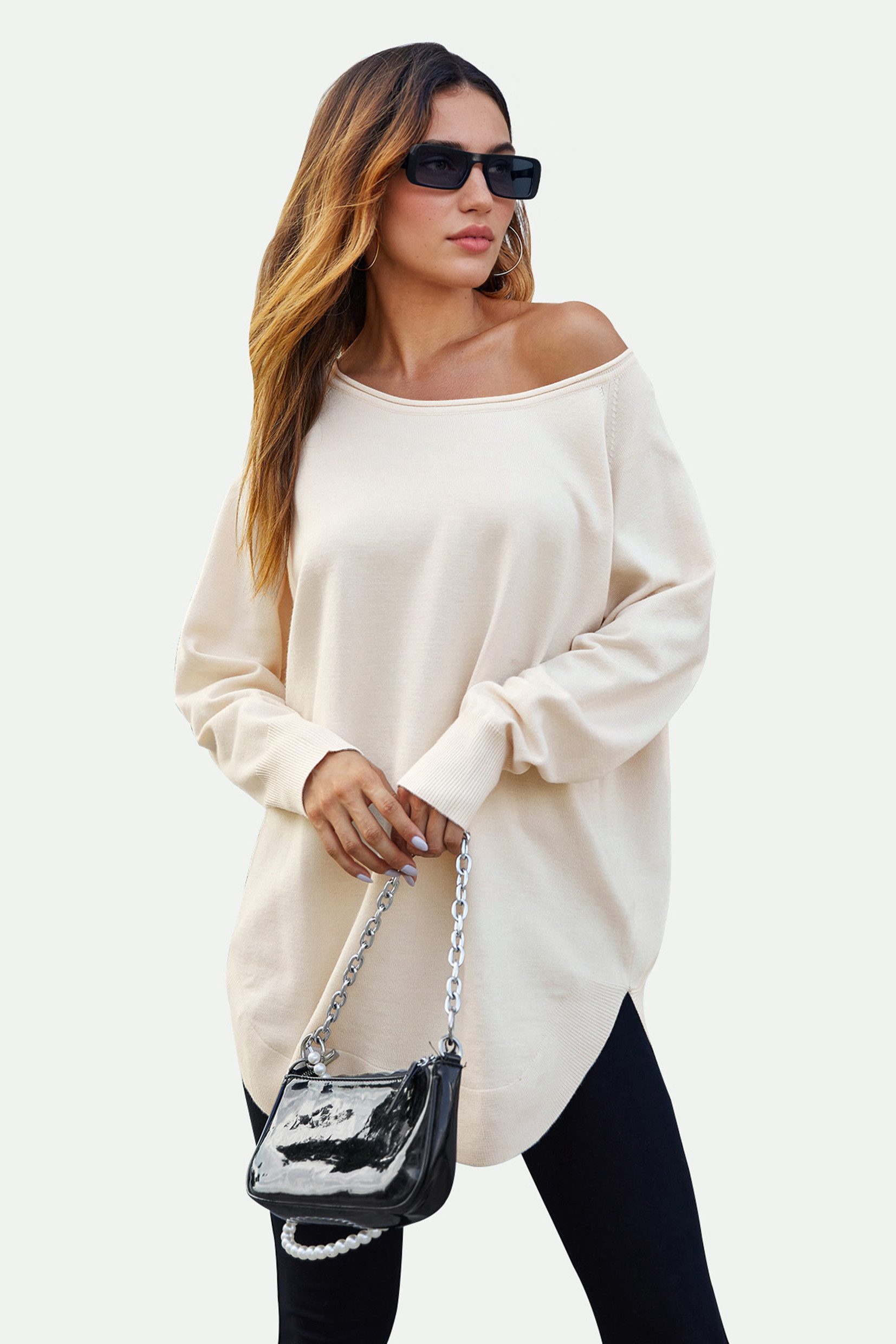 FS Collection Longpullover Damen Longpullover – One Size, Langarm, Perfekt günstig online kaufen