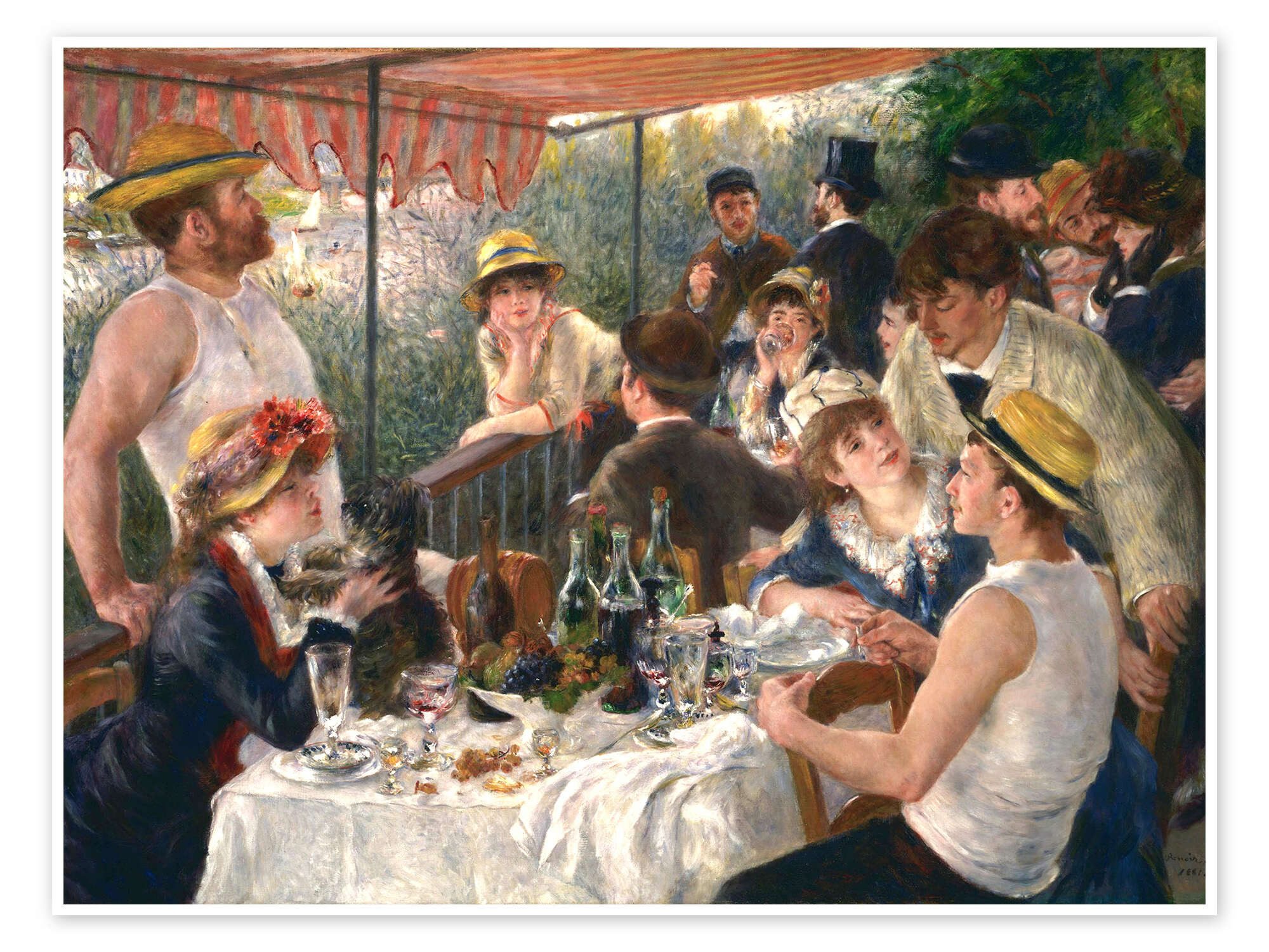 Posterlounge Poster Pierre-Auguste Renoir, Frühstück der günstig online kaufen