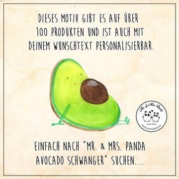 Mr. & Mrs. Panda Glas Avocado Schwangerschaft - Transparent - Geschenk, Latte Macchiato, Ge, Premium Glas, Edles Matt-Design