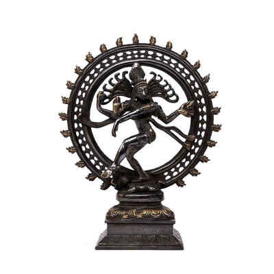 bodhi Dekofigur Nataraj Statue, Messing ca. 35 cm, schwarz