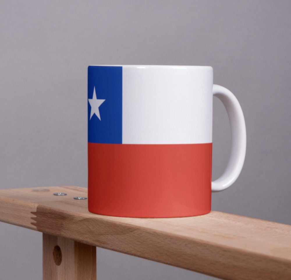 Tinisu Tasse Chile Tasse Flagge Pot Kaffeetasse National Becher Kaffee Cup Büro Tee