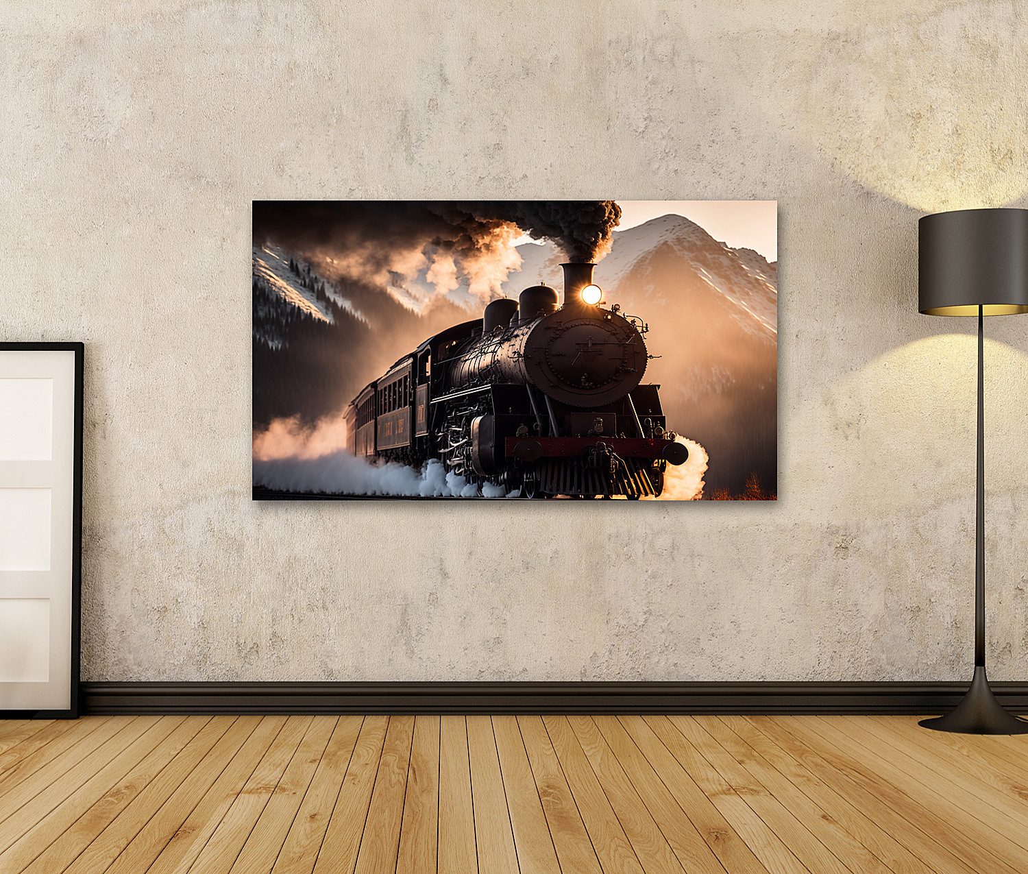 islandburner Leinwandbild Alter Dampfzug Alte Eisenbahn Dampflok Bilder günstig online kaufen